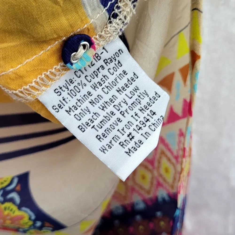 Johnny‎ Was Multicolored Brenda Blouse Size Medium